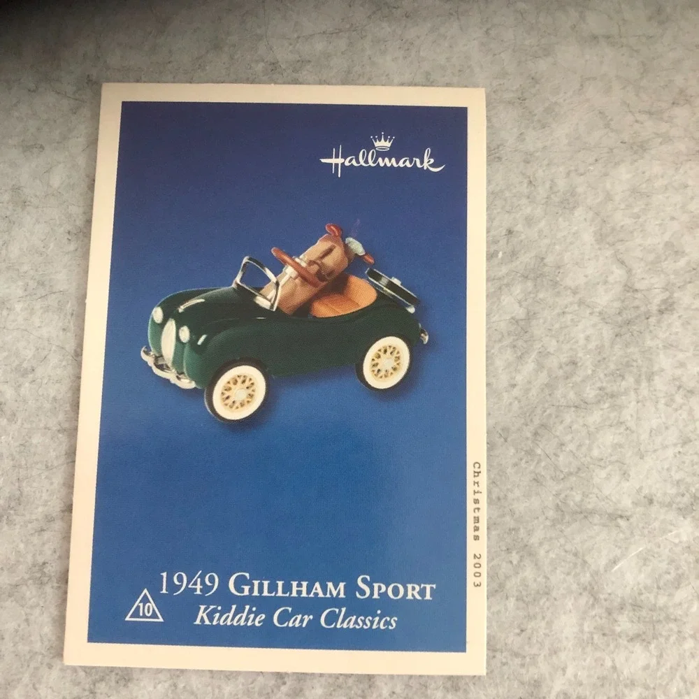 Hallmark Keepsake 1949 Gillham Sport Kiddie Car Classics Ornament NEW IN BOX #10